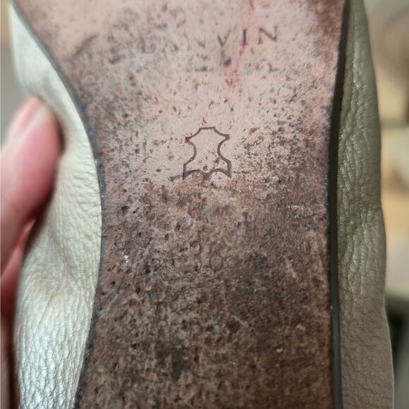 Lanvin Gold Metallic Classic Ballet Flat Size 36 / US 5 Slip On Timeless Capsule - Picture 11 of 12